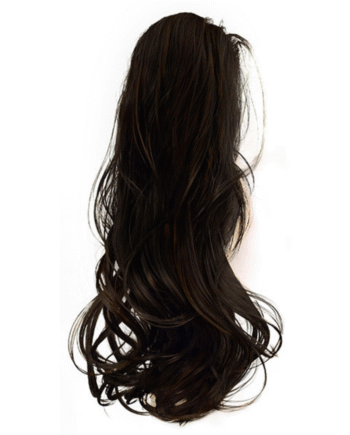 Luksuriøse Mørkebrun Ponytail Extensions Nr 3 - Black Friday!
