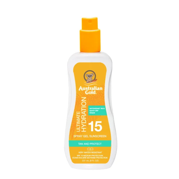Australian Gold Solcreme Spf 15 M Spray 237ml Solcreme Hos Frisøren Baronen