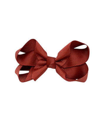 By Stær Sløjfe Rust Red  8 Cm   Hos Frisøren   Baronen