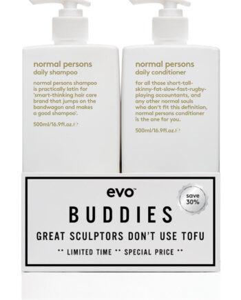 Evo   Normal Persons Buddies Shampoo   Conditioner 2x   500ml   Hos Frisøren   Baronen