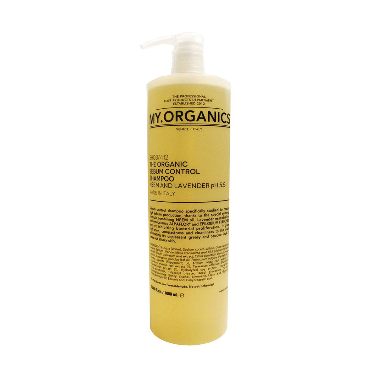 My Organics My Sebum Control Shampoo 1000ml Hos Frisøren Baronen