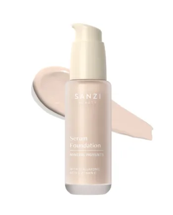 Sanzi Beauty Serum Foundation   02 Light Neutral Warm Rosy   Hos Frisøren   Baronen