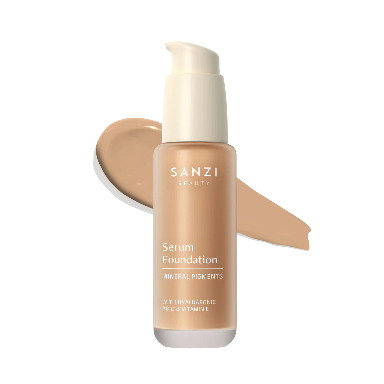 Sanzi Beauty Serum Foundation 06 Medium Neutral Warm Golden Hos Frisøren Baronen