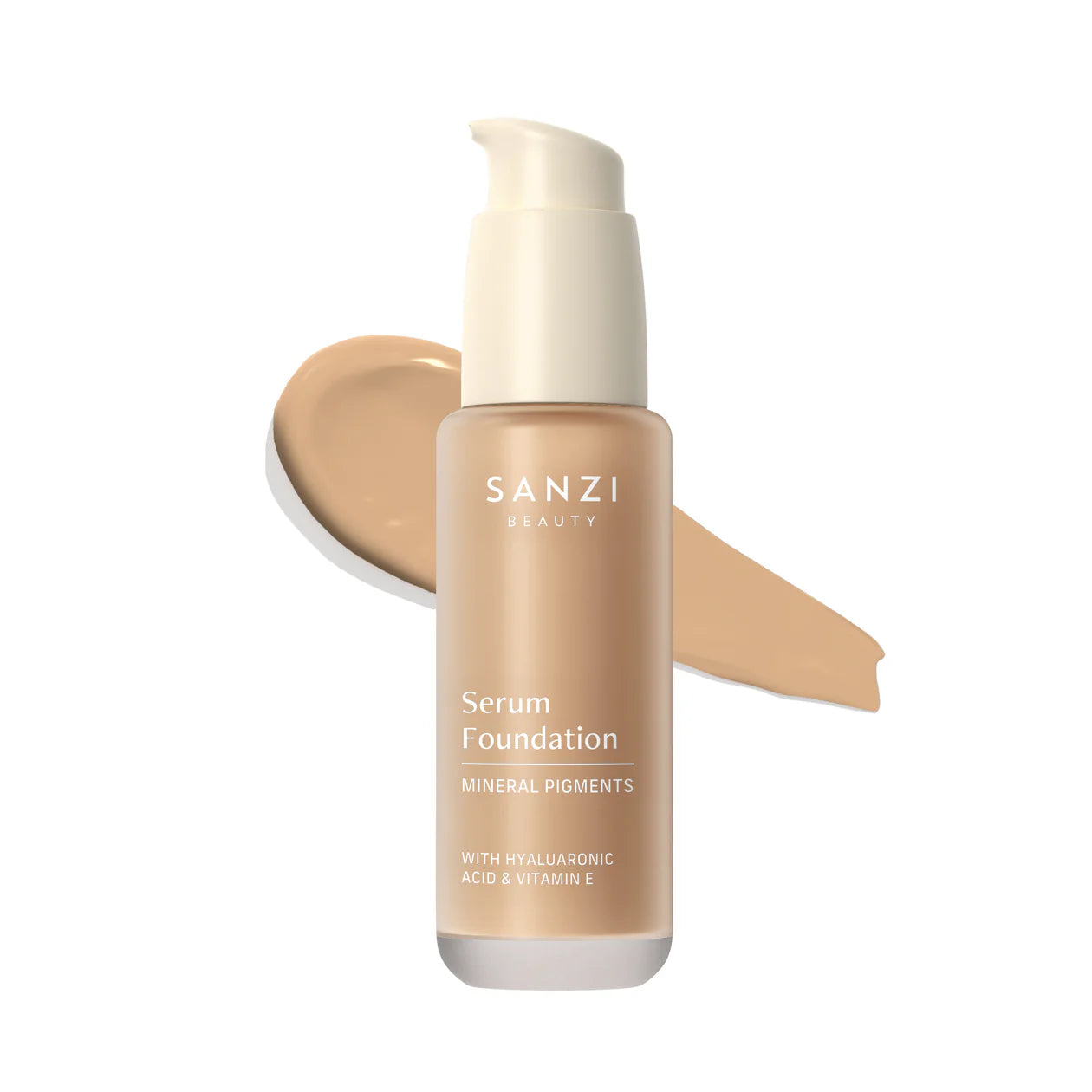 Sanzi Beauty Serum Foundation 07 Medium Warm Golden Hos Frisøren Baronen