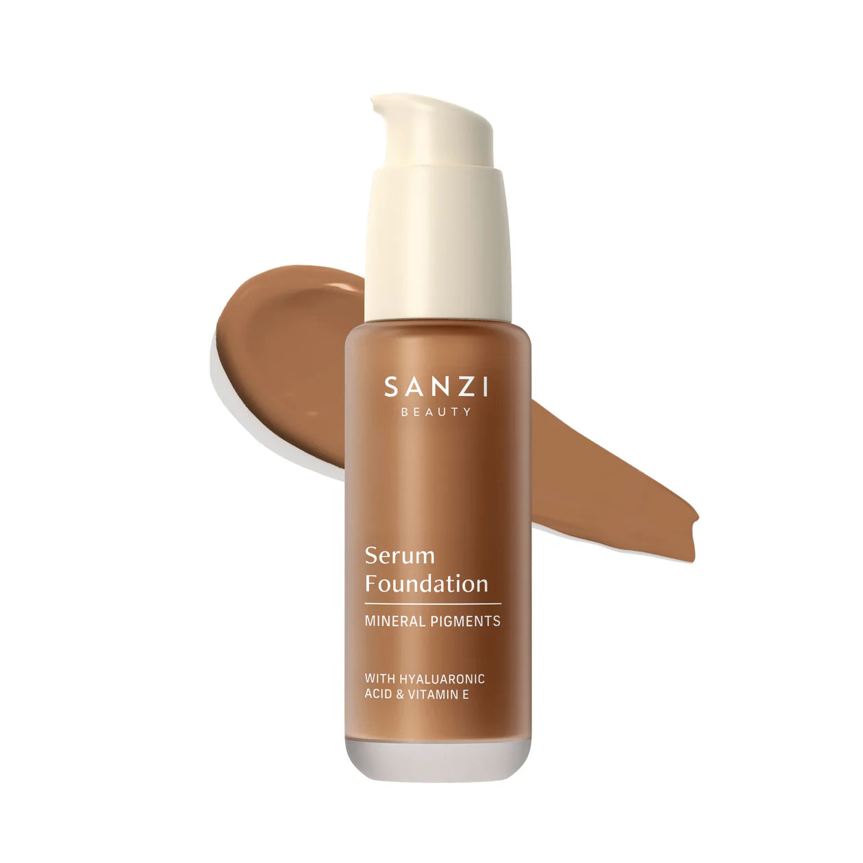 Sanzi Beauty Serum Foundation 10 Deep Neutral Golden Hos Frisøren Baronen