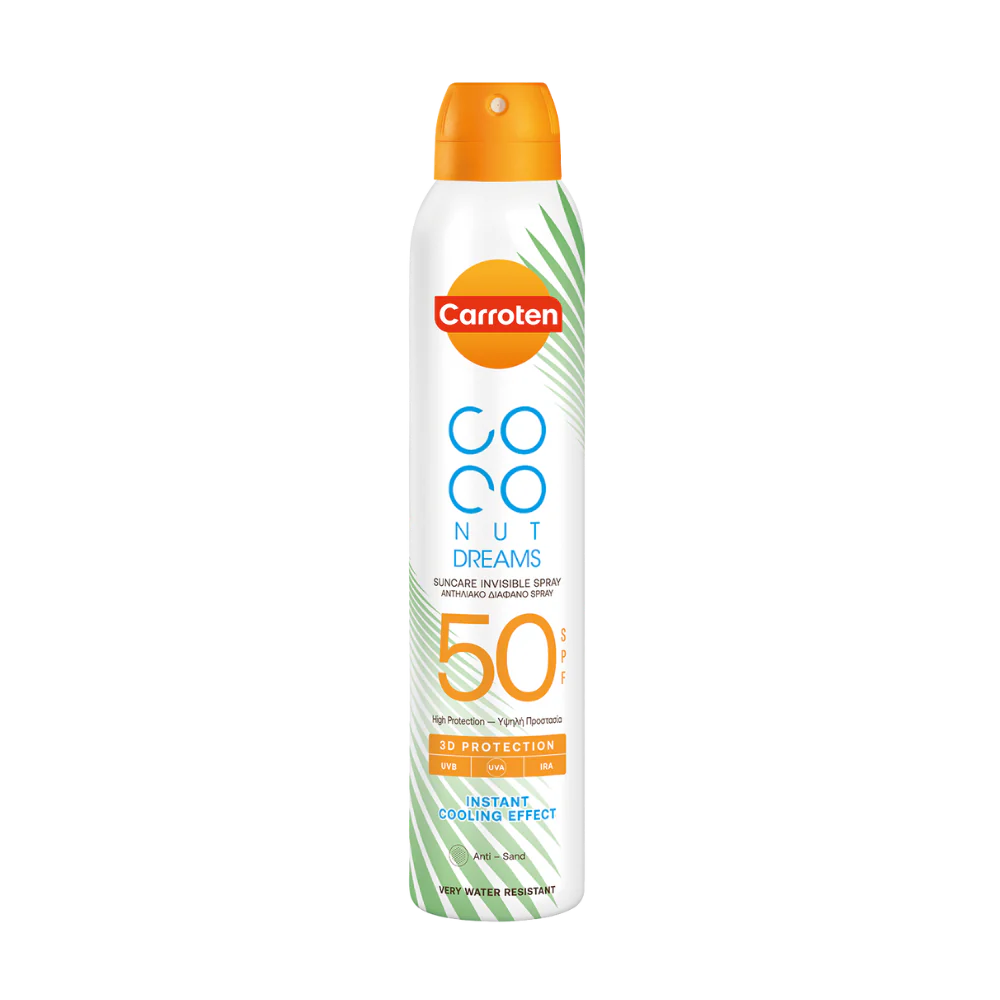 Carroten Dry Mist Spf 50 Coconut Dreams 200ml Hos Frisøren Baronen