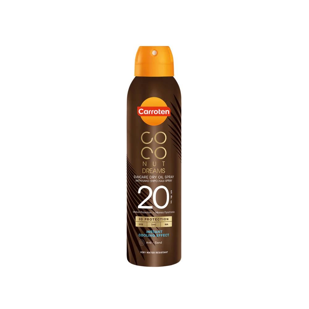 Carroten Dry Oil Spf 20 Coconut Dreams 150ml Hos Frisøren Baronen