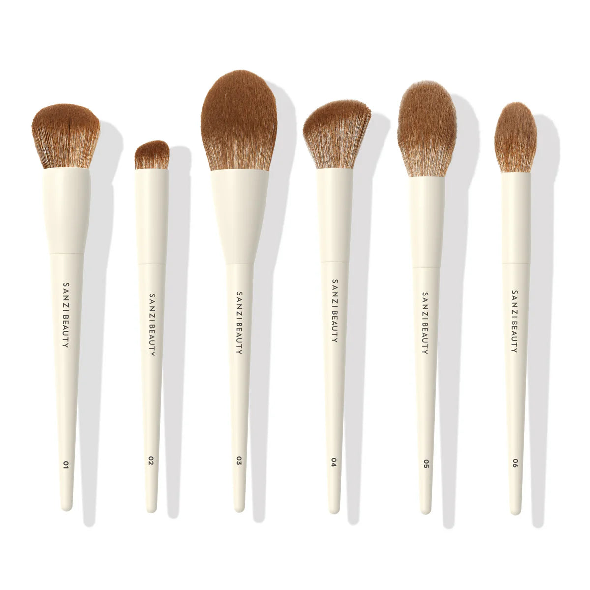 Sanzi Beauty Komplet Pensel Sæt 6stk Hos Frisøren Baronen