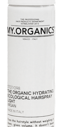 My Organics My Hydr  Hairspray Light 250ml   Hos Frisøren   Baronen