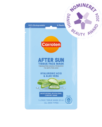 Carroten After Sun Tissue Face Mask   20 Ml   Hos Frisøren   Baronen