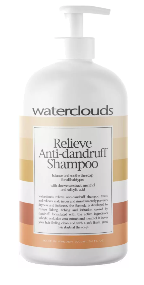 Waterclouds Relieve Anti Dandruff Shampoo 1000ml Hos Frisøren Baronen
