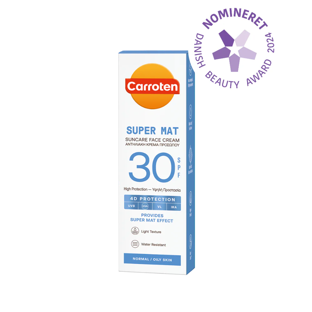 Carroten Super Mat Face Cream Spf 30 Solcreme Hos Frisøren Baronen