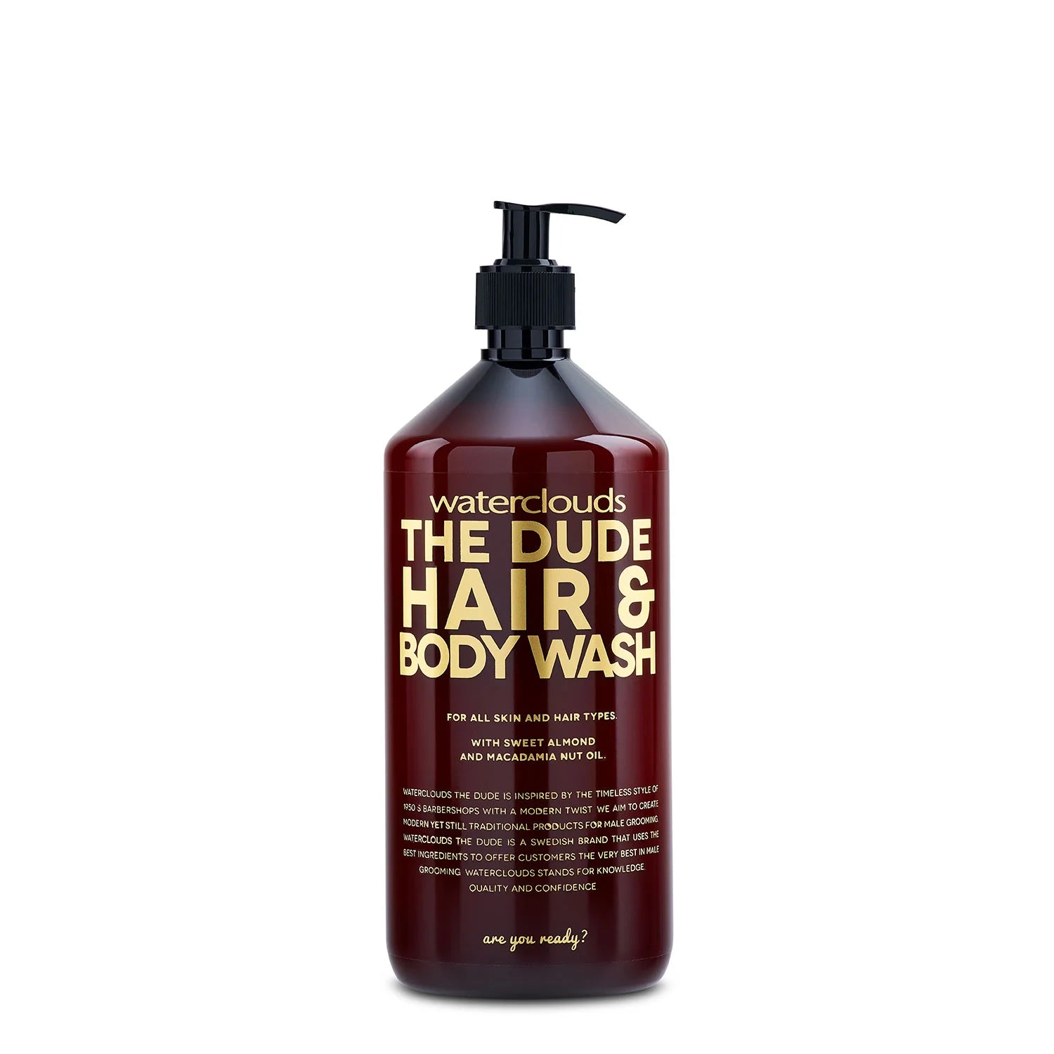 Waterclouds The Dude Hair Body Wash 1000ml Hos Frisøren Baronen
