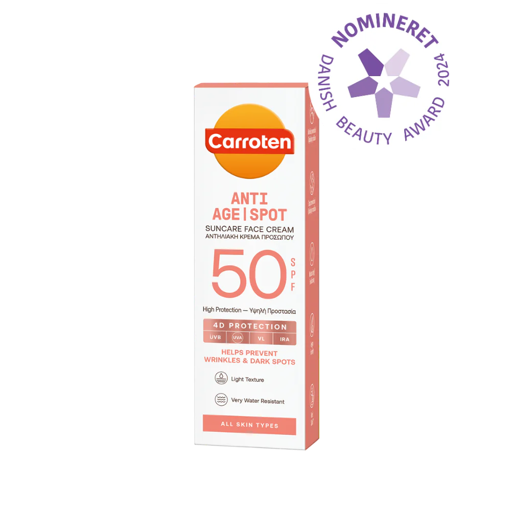 Carroten Anti Age Spot Face Cream Spf 50 Solcreme Hos Frisøren Baronen