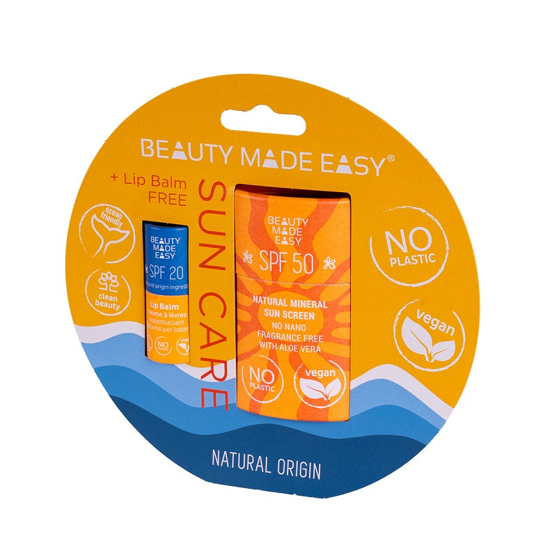 Beauty Made Easy Sun Protect Face Spf 50 Lips Spf 20 Gaveæske Hos Frisøren Baronen
