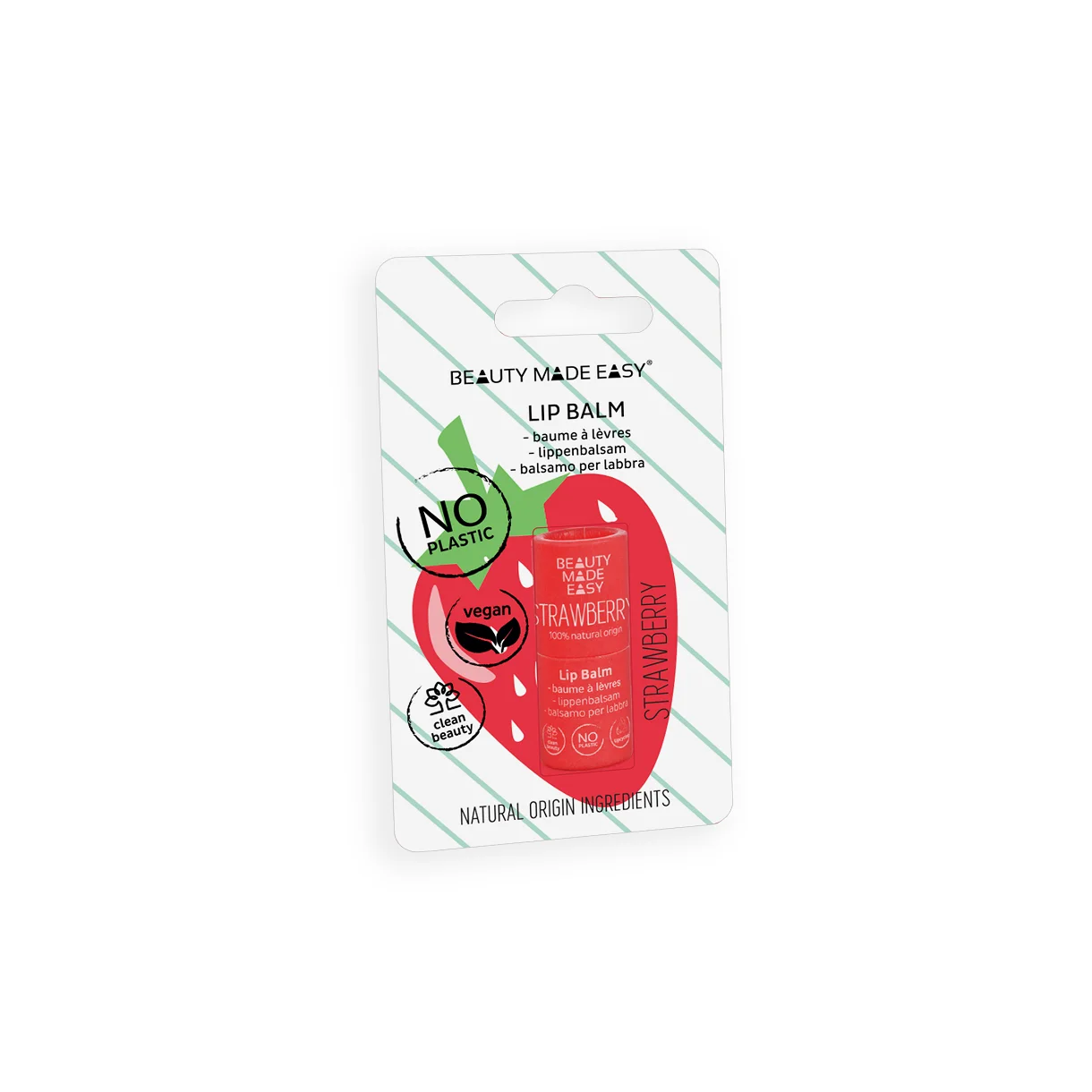 Beauty Made Easy Lip Balm Strawberry Hos Frisøren Baronen