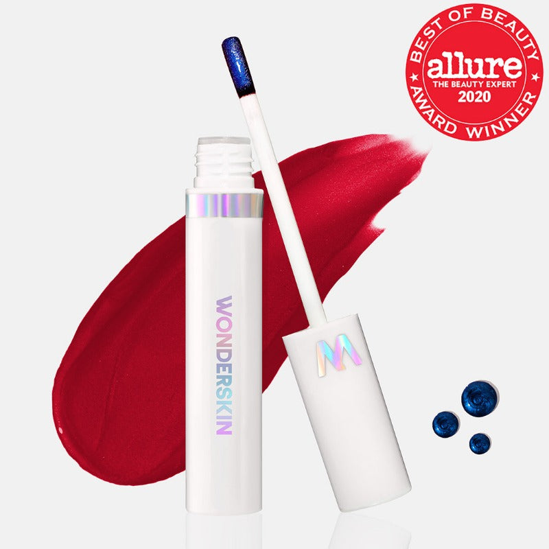 Wonderskin Wonder Blading Lip Stain Masque Divine Burgundy Red Hos Frisøren Baronen