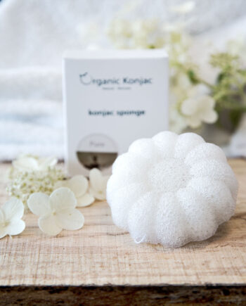 Organic Konjac Svamp Pure Flower  Til Babyer Og Børn   Hos Frisøren   Baronen