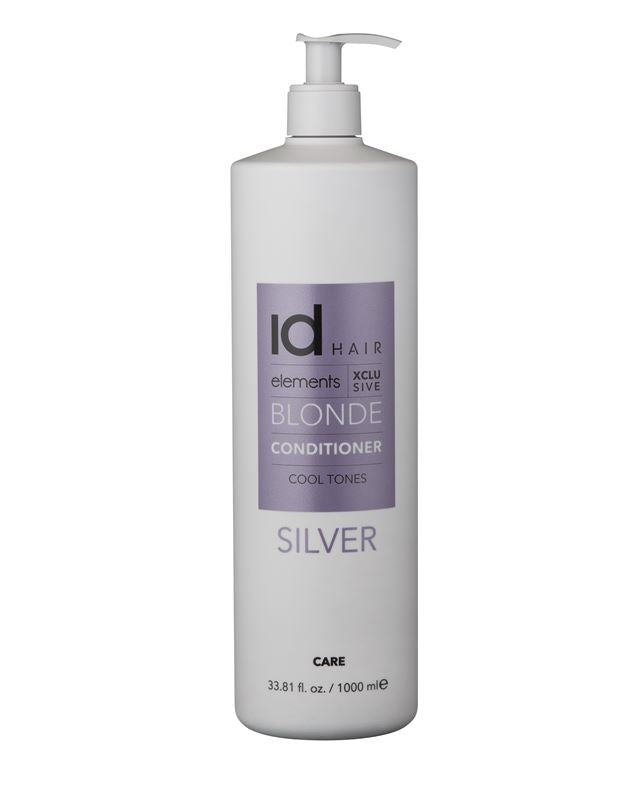 Id Hair Elements Xclusive Blonde Conditioner Silver 1000ml Balsam Hos Frisøren Baronen