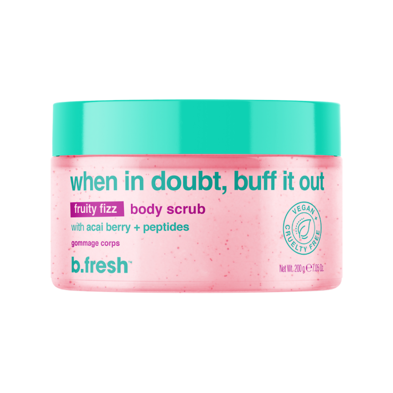 B Tan B Fresh When In Doubt Buff It Out Fruity Fizz Body Scrub 200 Ml Hos Frisøren Baronen