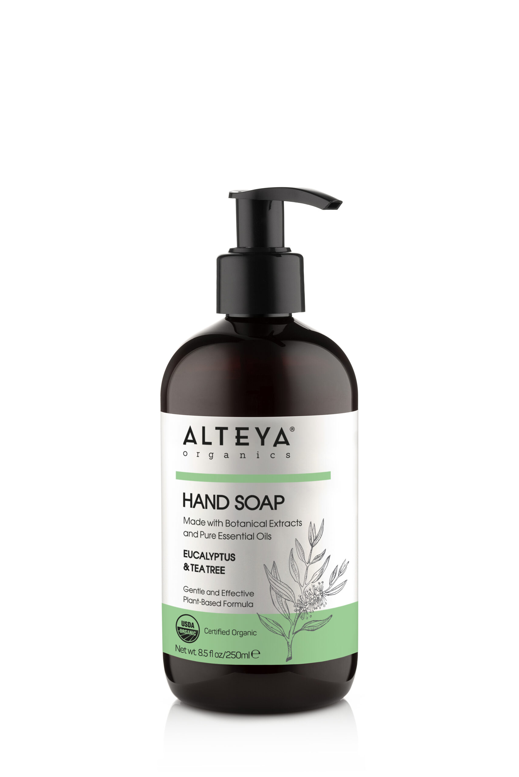 Alteya Organics økologisk Flydende Håndsæbe Eucalyptus Tea Tree 250ml