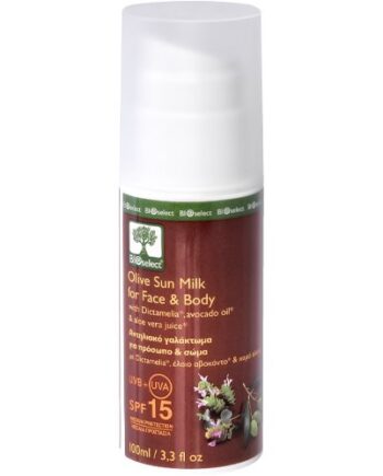 Datovare   Bioselect Sun Milk For Face   Body Spf 15