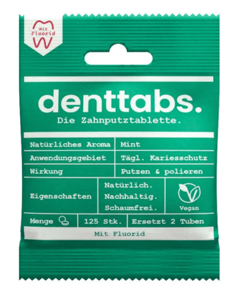 Denttabs   Tandpasta Tabletter Med Fluorid