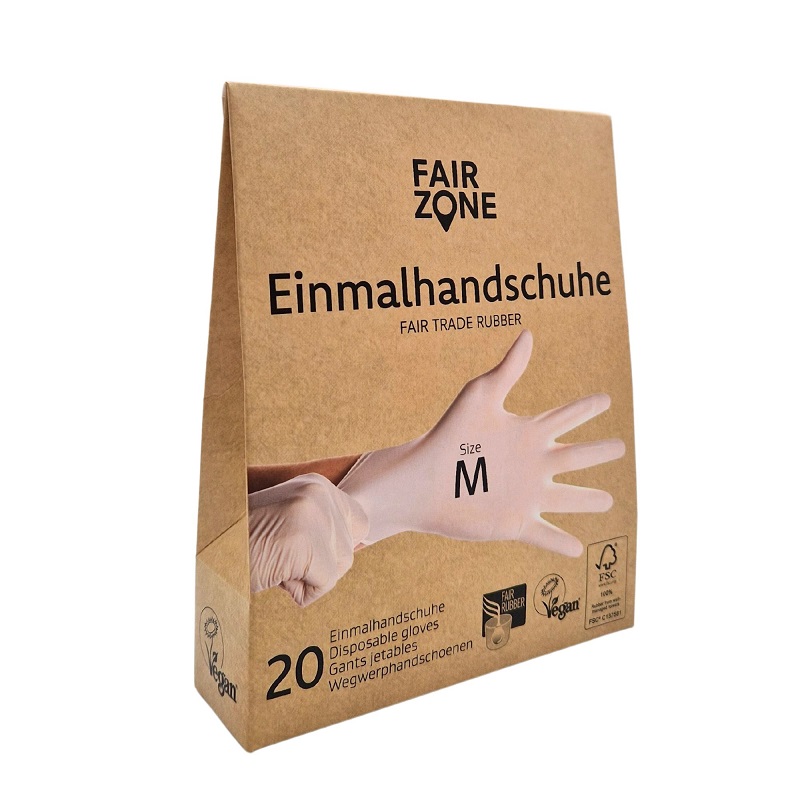 Fair Zone Latex Engangshandsker Str M