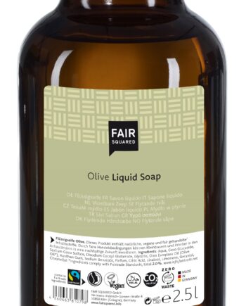 Fair Squared   Storkøb 2 5 Liter økologisk Håndsæbe Med Olive