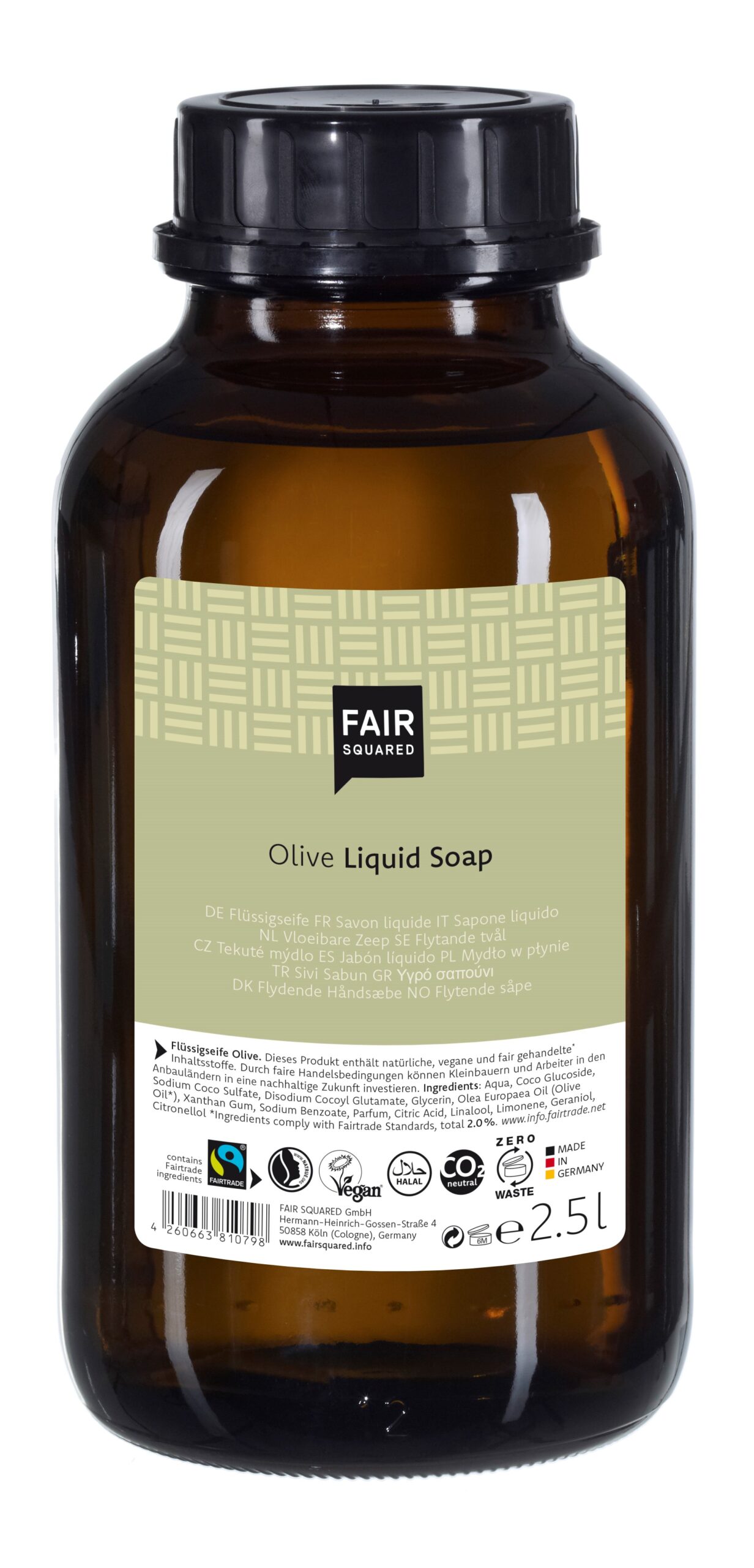 Fair Squared Storkøb 2 5 Liter økologisk Håndsæbe Med Olive
