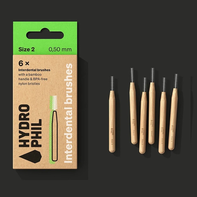 Hydrophil Size 2 Interdentalbørster 0 50mm
