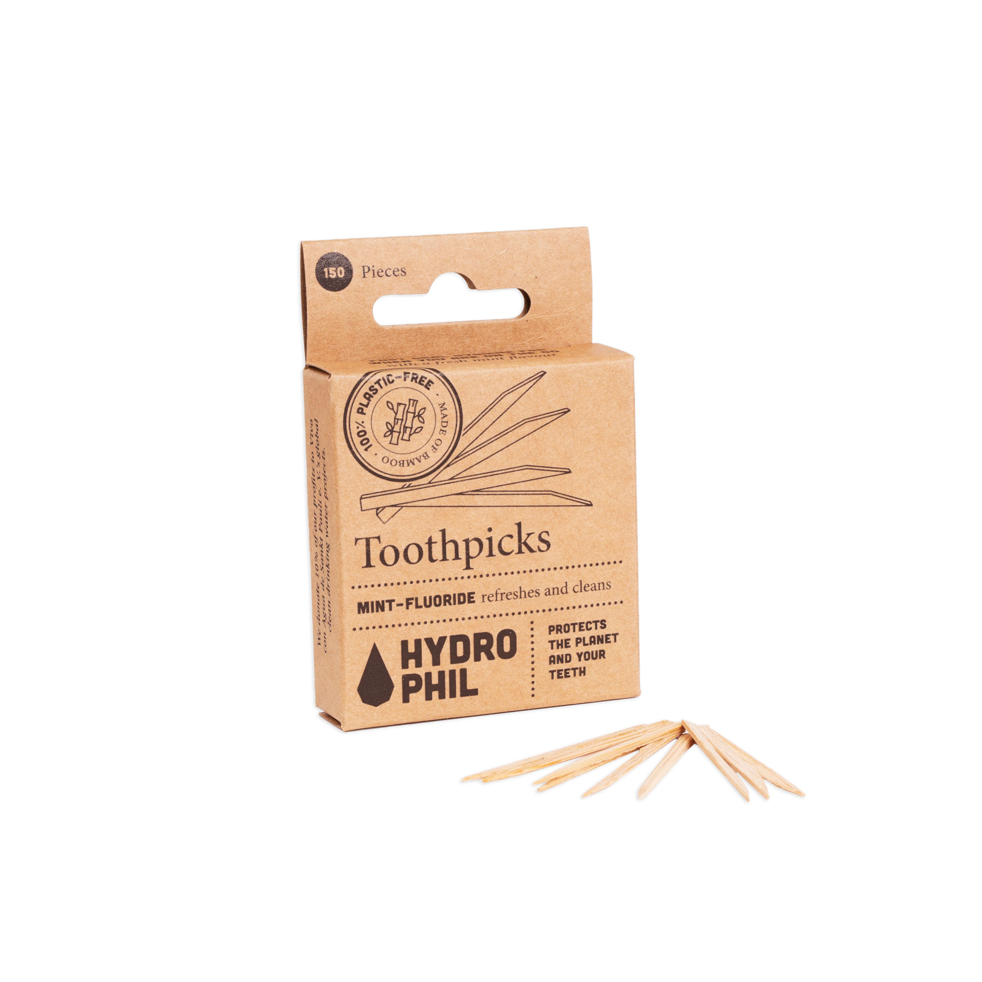 Hydrophil Bambus Tandstikkere Med Fluorid