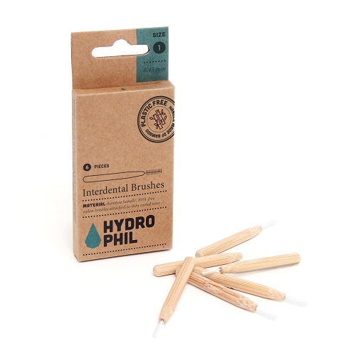 Hydrophil Size 1 Interdentalbørster 0 45mm