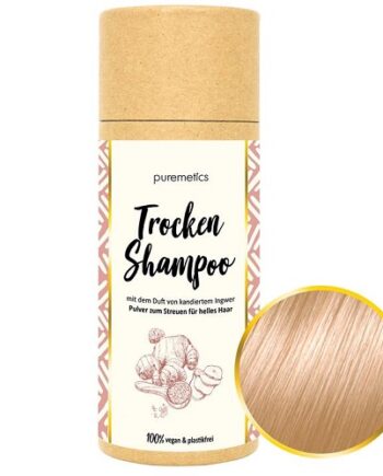 Puremetics   Tørshampoo Til Lyst Hår Med Duft Af Ingefær   Rock Candy