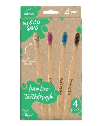 The Eco Gang   Bambus Tandbørster 4 Pak   Soft