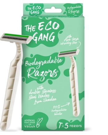 The Eco Gang   5 Pak Bionedbrydelige Barberskraber