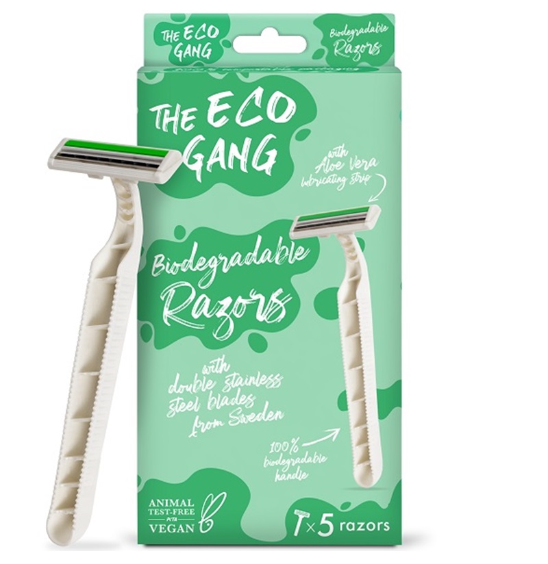 The Eco Gang 5 Pak Bionedbrydelige Barberskraber