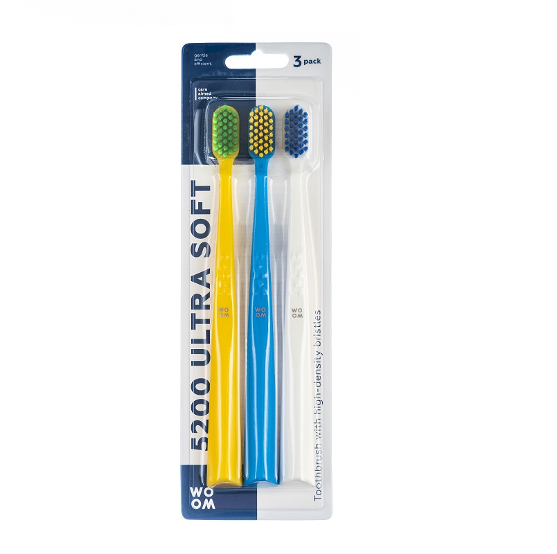 Woom 5200 Ultra Soft Tandbørster 3 Pak