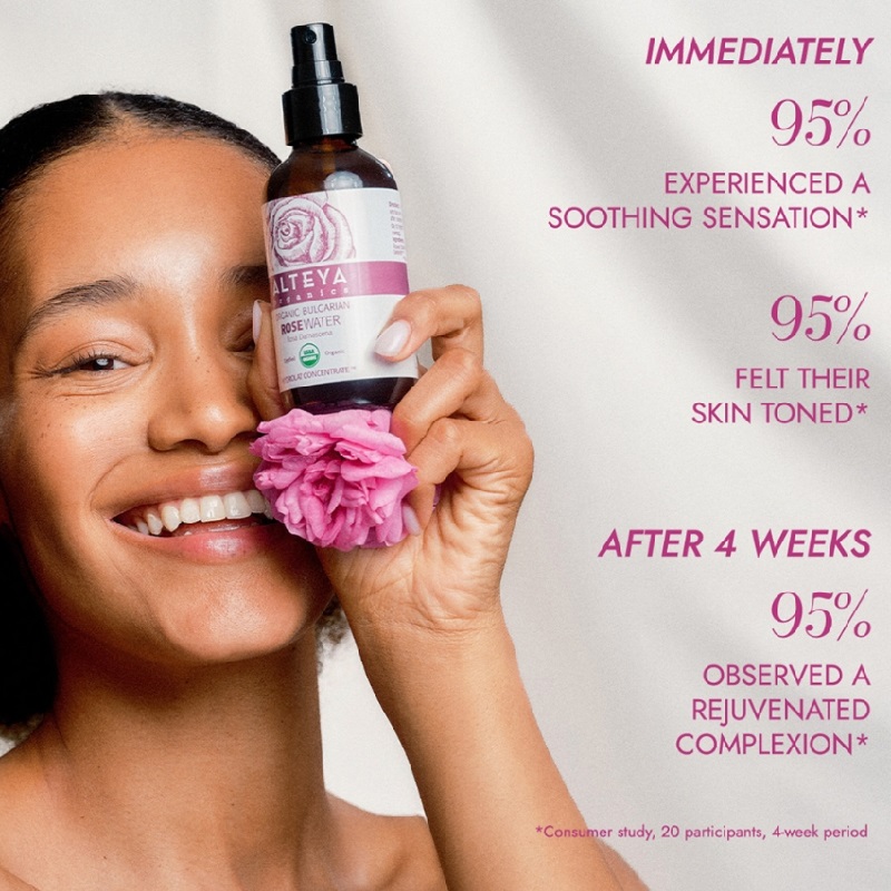 Alteya Organics Rosa Damascena Rose Water Zero Waste 120ml