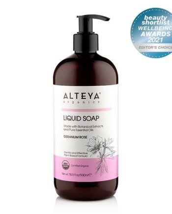 Alteya Organics   økologisk Flydende Sæbe   Geranium   Rose 500ml