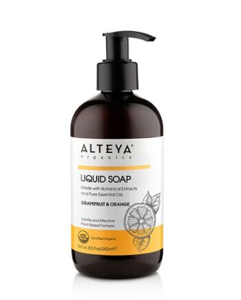 Alteya Organics   økologisk Flydende Sæbe   Grapefruit   Orange 250ml