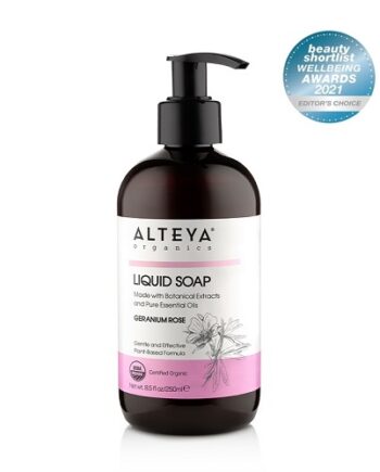 Alteya Organics   økologisk Flydende Sæbe   Geranium   Rose 250ml