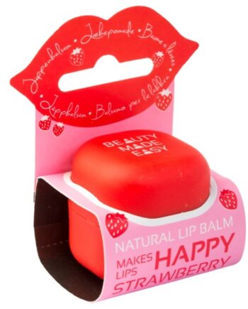 Beauty Made Easy    Makes Lips Happy   Strawberry