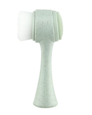 Beter Natural Fiber   2 I 1 Ansigtsbørste   Mintgrøn