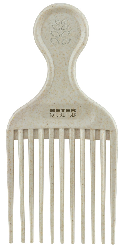 Beter Natural Fiber Afro Kam Beigefarvet