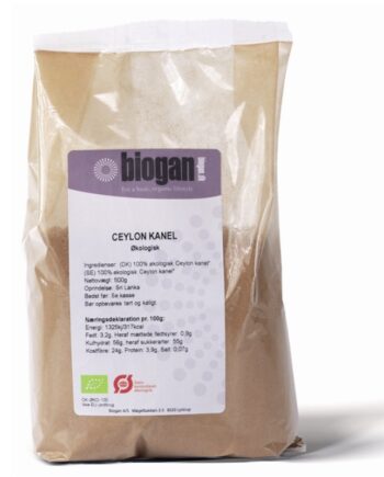 Biogan   økologisk Ceylon Kanel Pulver 500g