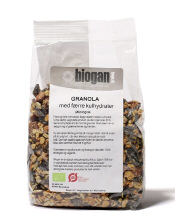 Biogan   økologisk Granola   Færre Kulhydrater