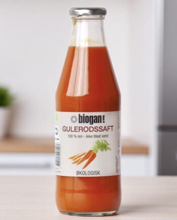 Biogan   økologisk Gulerodssaft