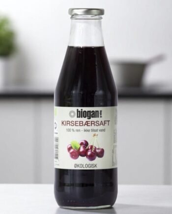 Biogan   økologisk Kirsebærsaft
