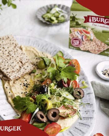 Biogan   Burger   økologisk Knækbrød   Sesam
